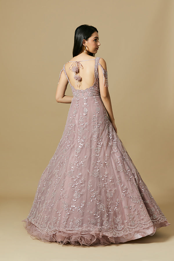 Dusty Rose Pink New Dress Long Party Wear|Ceremony Dresses 2022